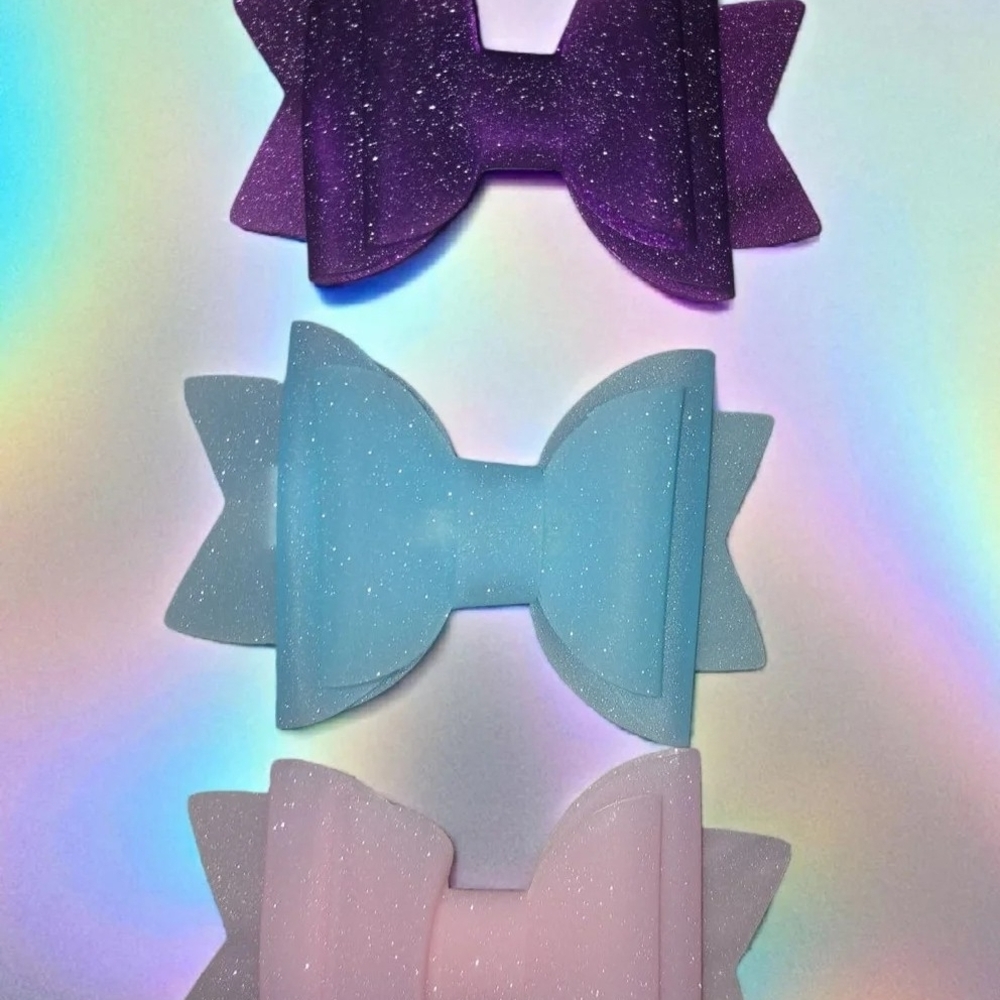 Glittery Hair Bows